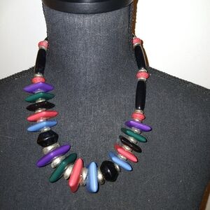 1990's style beaded necklace 18 inch S1 115